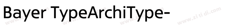Bayer TypeArchiType字体转换